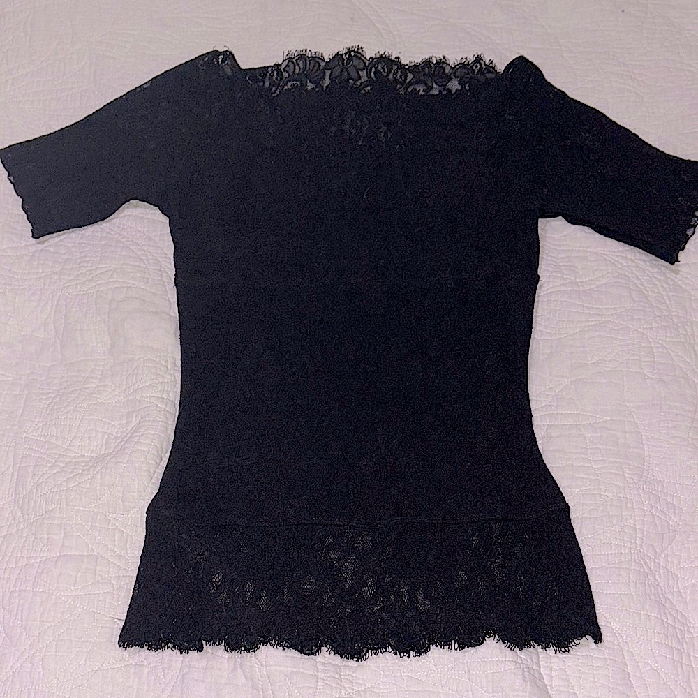 Yummie Tummie Chic Black Lace Blouse